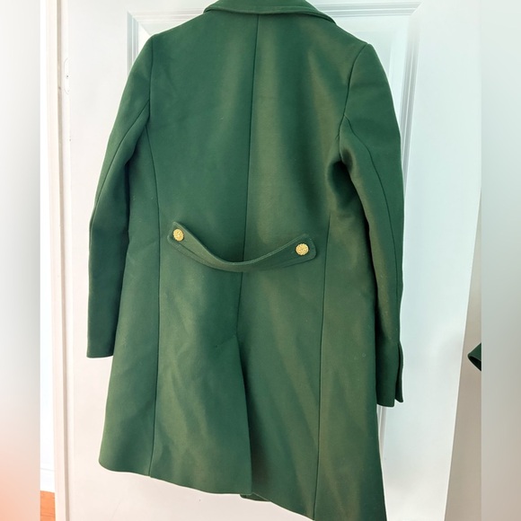 ZARA Manteco Wool Coat — Moss Green — Gold Buttons — Size M — NWT - Picture 8 of 16